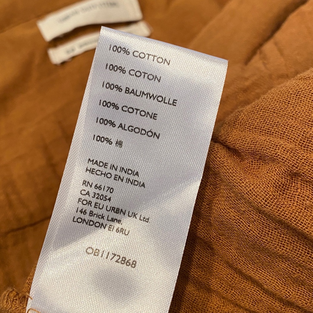 Urban Outfitters Luca Gauzy Cotton Button-Down Shirt - Picture 5 of 7